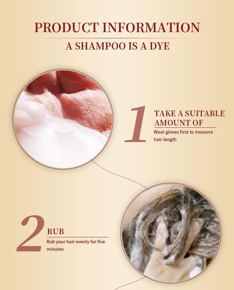 Miniatura 4 de Maani Champú de color para el cabello con aceite de coco de argán, 500 ML Champú instantáneo de color de cabello de acción rápida de larga duración