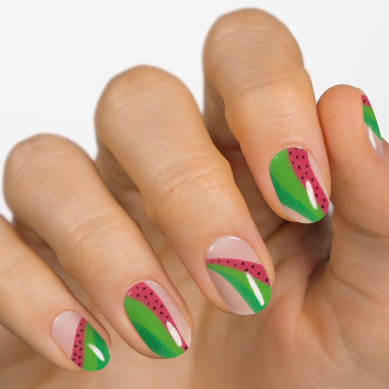 MOYOU LONDON Semi Cured Gel Nail Strips, 20 Pcs. Waterproof Gel Nail Wraps, Cures in Sunlight or UV/LED Lamp - Image 2