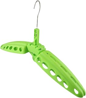 Percha compacta ventilada ideal para secado rápido de todos los trajes húmedos utilizados en actividades de surf o buceo (verde)