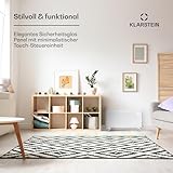 Klarstein Elektroheizung, Konvektor-Heizung mit Bodenrollen, Mobile Elektroheizung Energiesparend, Leise Heizung Elektrisch, Standgerät Heizkörper Elektrisch mit Thermostat & App-Steuerung, 2000 W - 4