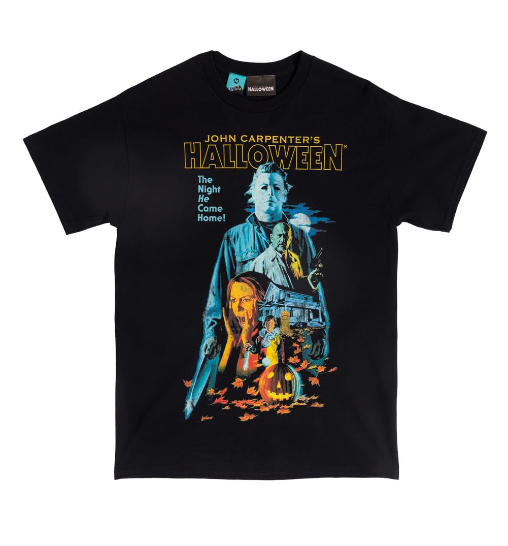 TruffleShuffle Halloween Vintage Movie Poster Black T Shirt