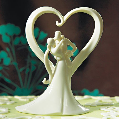 Weddingstar Stylish Embrace Porcelain Figurine Cake Topper