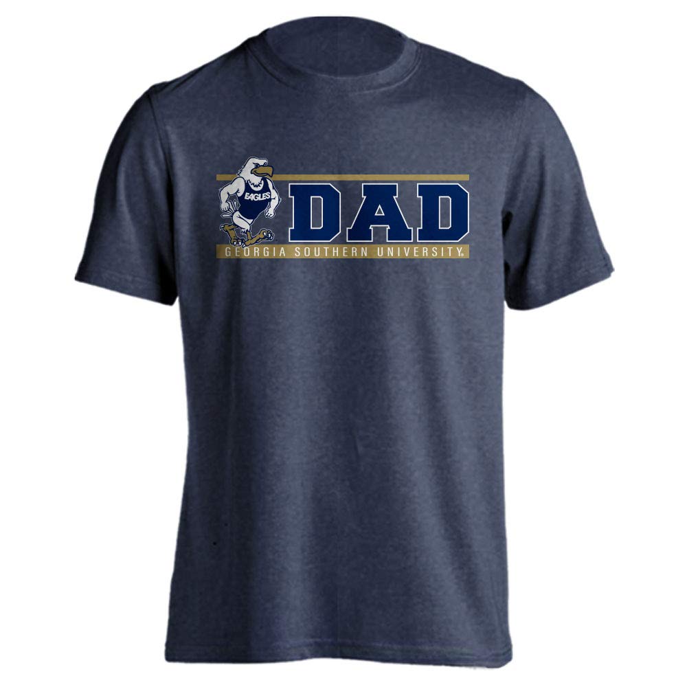 Sport Your Gear Georgia Southern Eagles Dad Proud Parent T-Shirt - Blue, Denim Heather, 3X-Large
