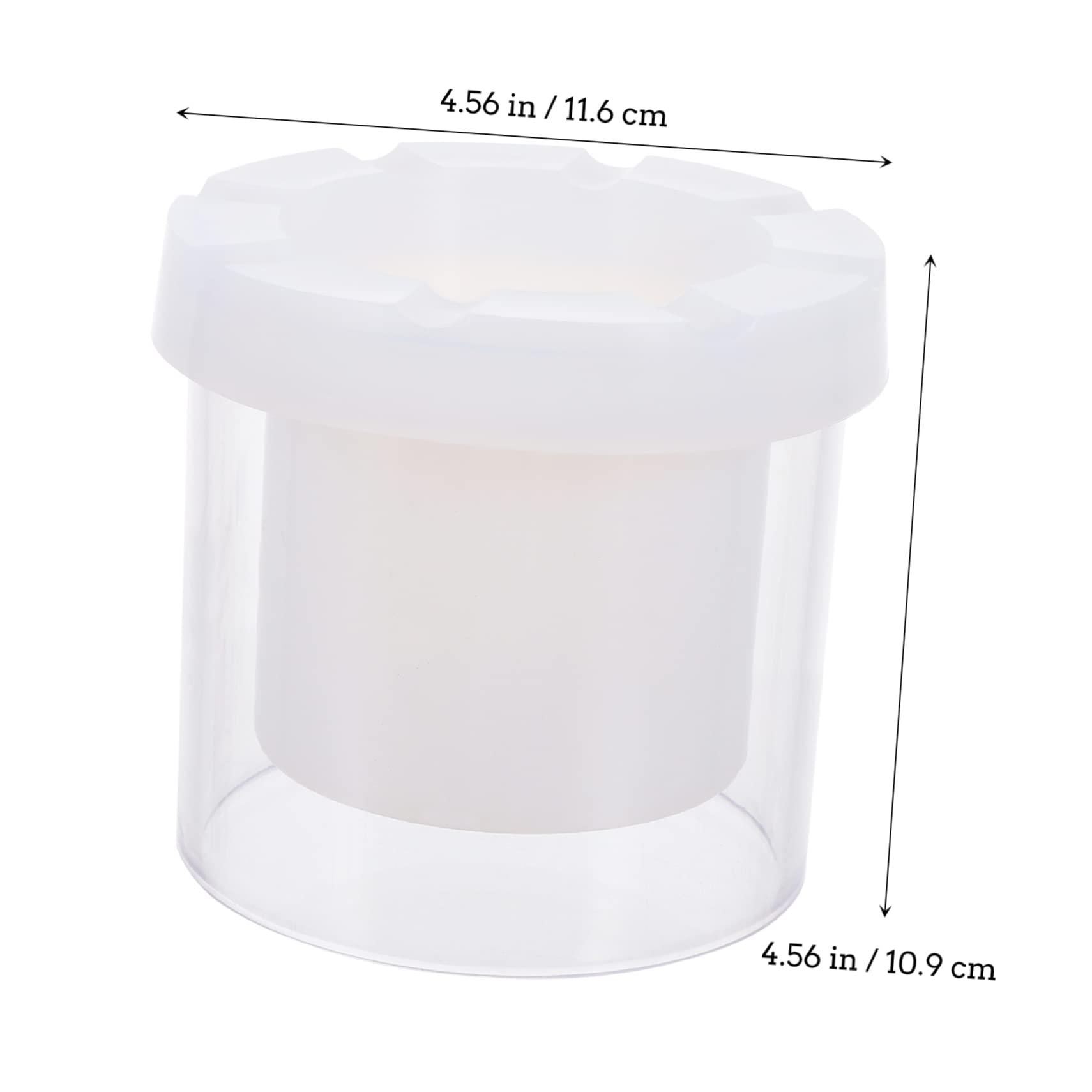 Moule Cylindre Bougie en Plastique pour Décoration Diy, Blanc