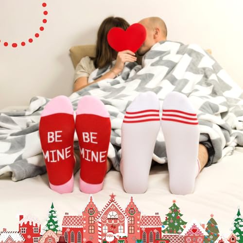 Image of Hoolerry 30 Pairs Christmas Fuzzy Socks in Bulk for Women Adult Men Gifts Fluffy Holiday Winter Socks Unisex Warm Crew Gifts