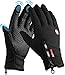 BNGXR Guanti Invernali, Touch Screen Antivento Guanti Sportivi per Uomo Donna, Caldo Antiscivolo Impermeabili Touchscreen Guanti Idea per Corsa, Moto Mtb, Ciclismo, Arrampicata, Sci(L)