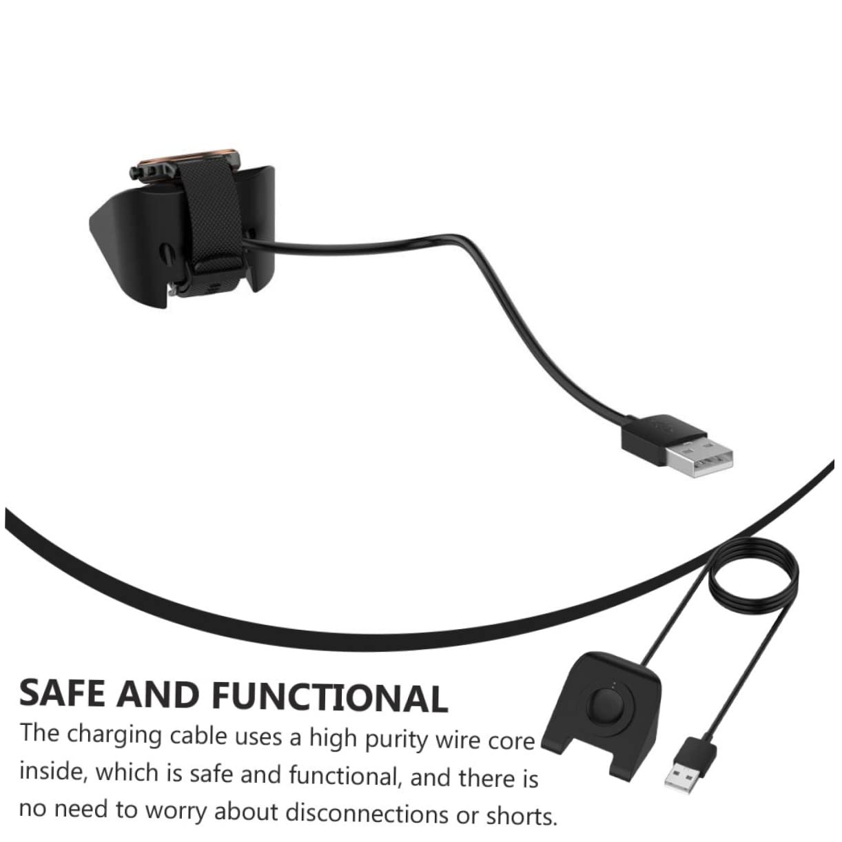 Hemobllo 3pièces Adaptateur De Charge Compatible pour Montre Connectée Gen Gen Chargeur TPE Pratique Et Stabile pour Bureau Et Voyage