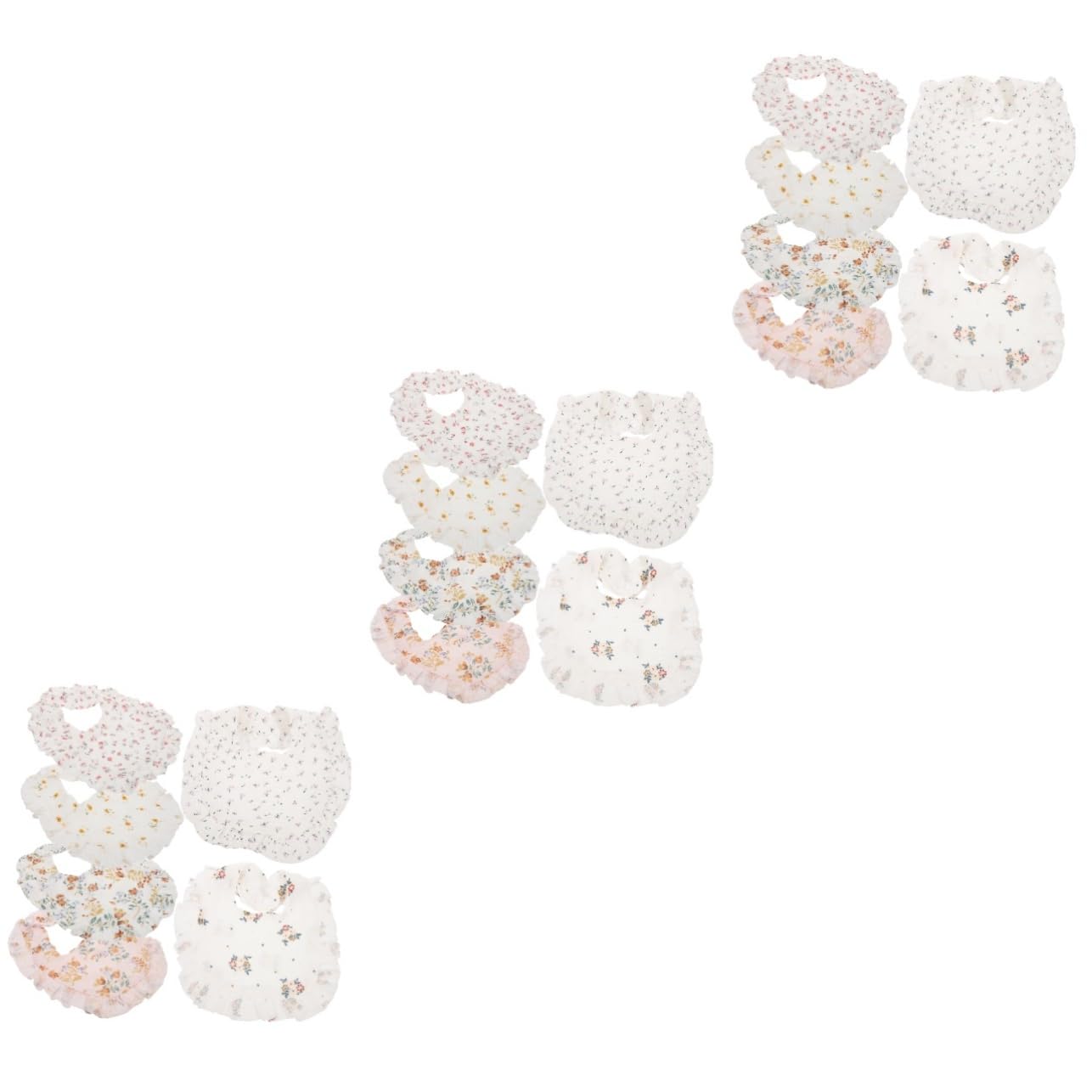 Toyvian 18piezas Baberos De Algodón Para Bebés De Diseño Elegante y Absorbente Perfectos Para Alimentación y Babas Unisex y Cómodos Para Recién Nacidos