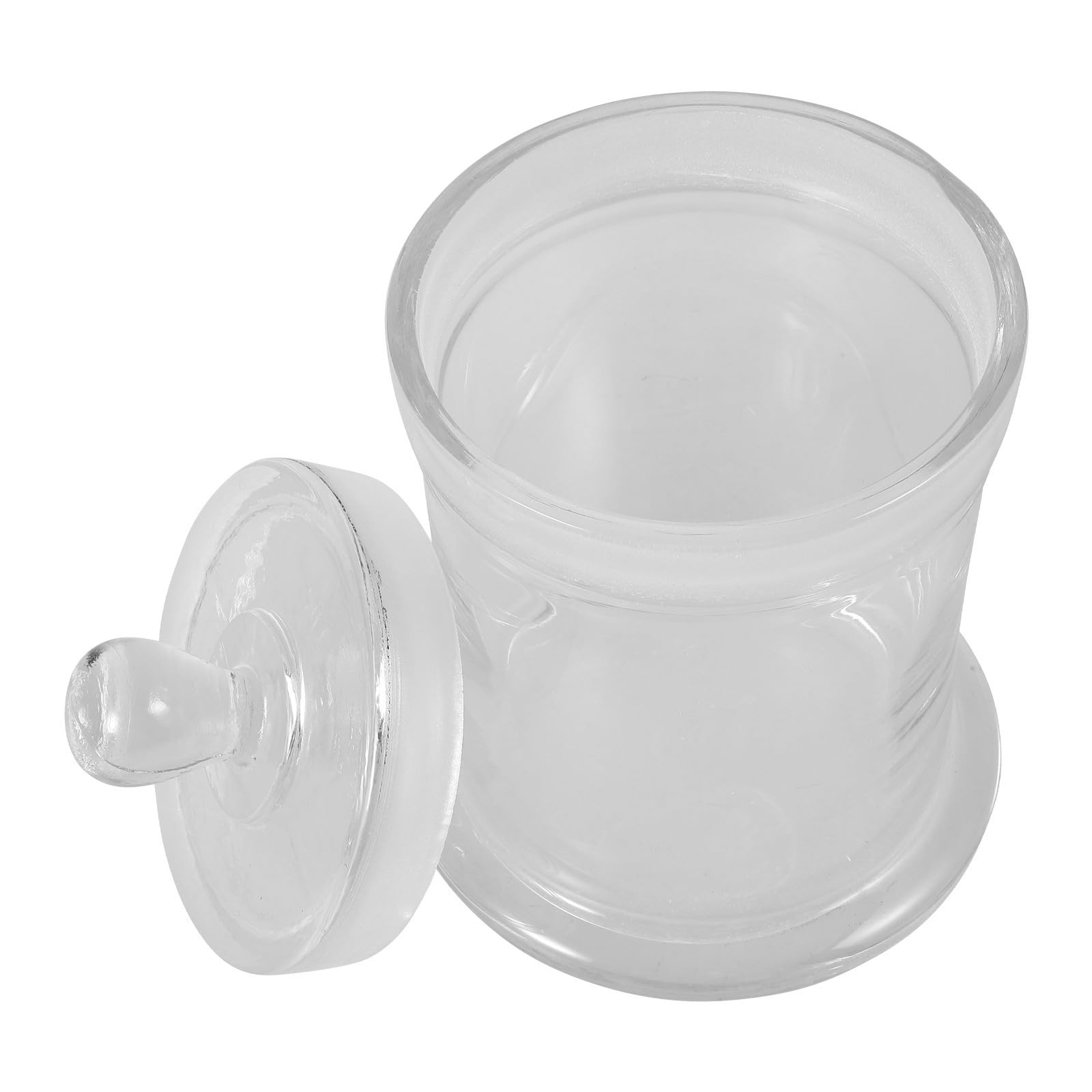 Glasfärbegefäß mit Deckel für Laboranwendungen Vertikale Runde Struktur aus Glas Präzise Steuerung und Bequeme Färbung für Mikroskopische Objektträger