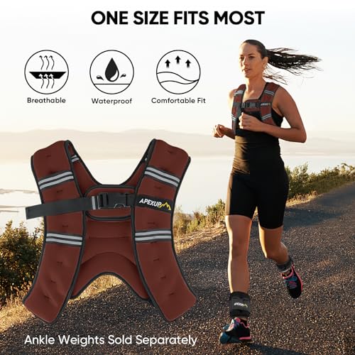 Image of APEXUP Weighted Vest Men Women, Weight Vest for Women Workout Equipment for Strength Training Running