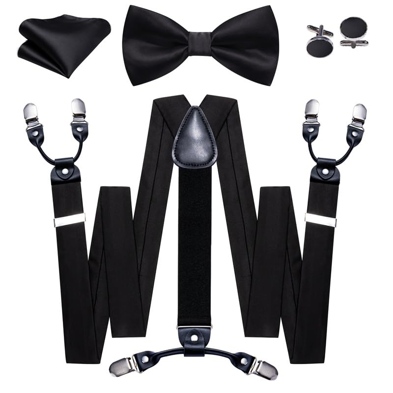 Set de Tirantes, Corbata de Lazo y Gemelos para Hombre miniatura 1