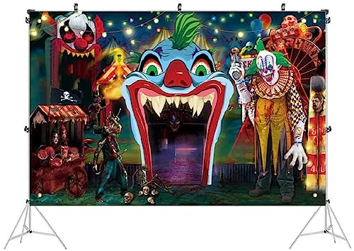 Fond de studio Halloween cirque effrayant pour shooting photo de buffet horreur