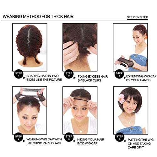 Flameer 12 Polegadas Mulheres Olhando Natural Ondulado Peruca Rosa Anime Cosplay Perucas