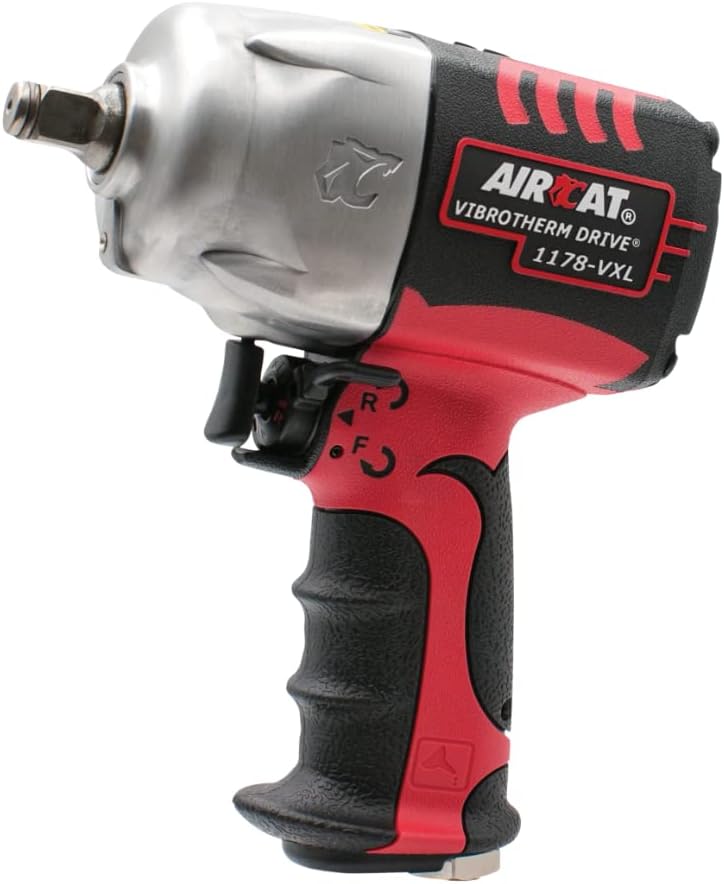 AIRCAT Pneumatic Tools 1178-VXL: 1/2-Inch Vibrotherm Drive Impact Wrench 1,300 ft-lbs of Torque - Standard Anvil
