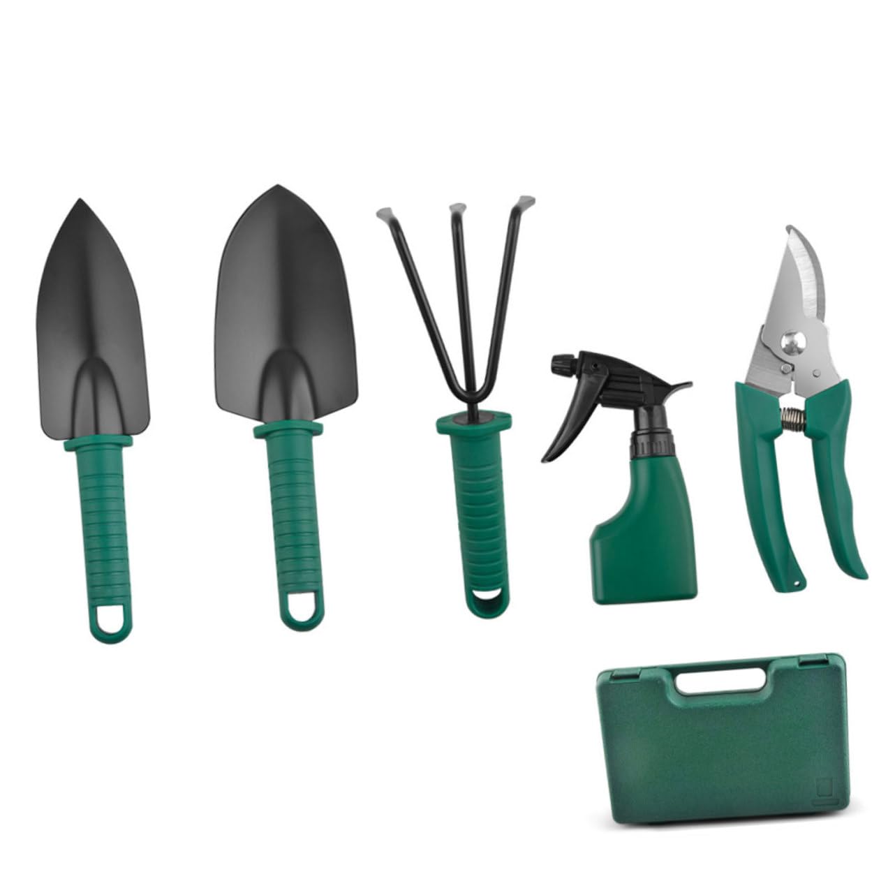 Toyvian Outils De Jardinage avec Pelle Râteau Ciseaux Pulvérisateur Et Étui De Rangement pour Plantation Et Ameublissement Sol