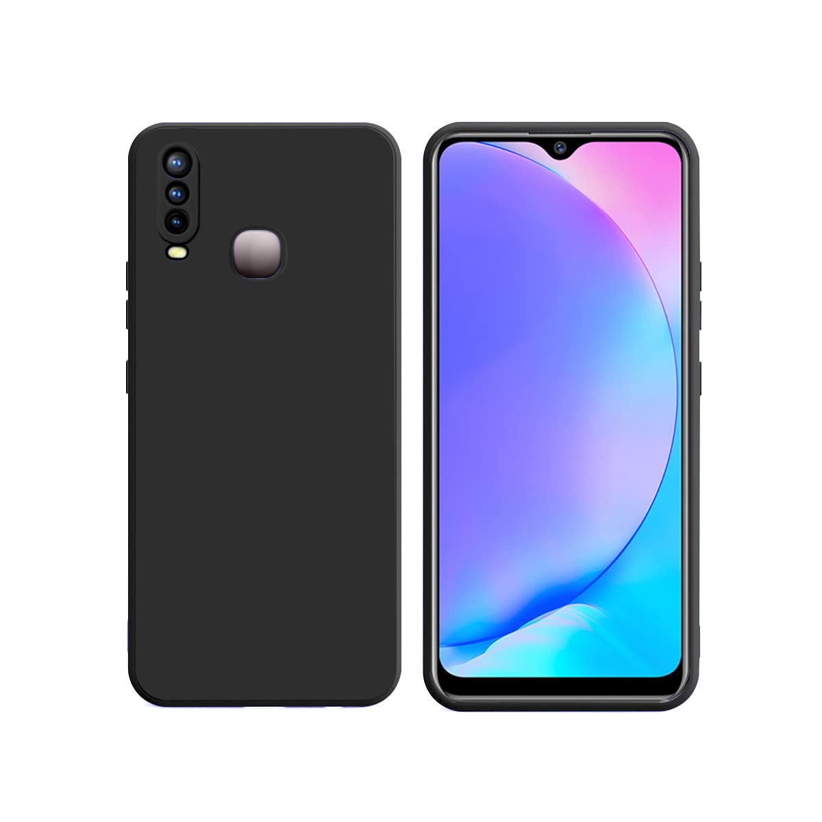 LIRAMARK Silicone Soft Back Cover Case for Vivo Y17 / Y15 / Y12 / Y11 / U10 (Black) (B0B3FBK9ND) Amazon Price History, Amazon Price Tracker