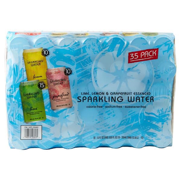 Image of Sparkling Water Variety Pack, 35 Count, 12 Fl Oz Cans, carbonated sparkling water variety