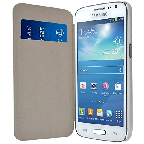Seluxion - Coque Housse Etui à Rabat latéral et Porte-Carte pour Samsung Galaxy Express 2 + Film de Protection