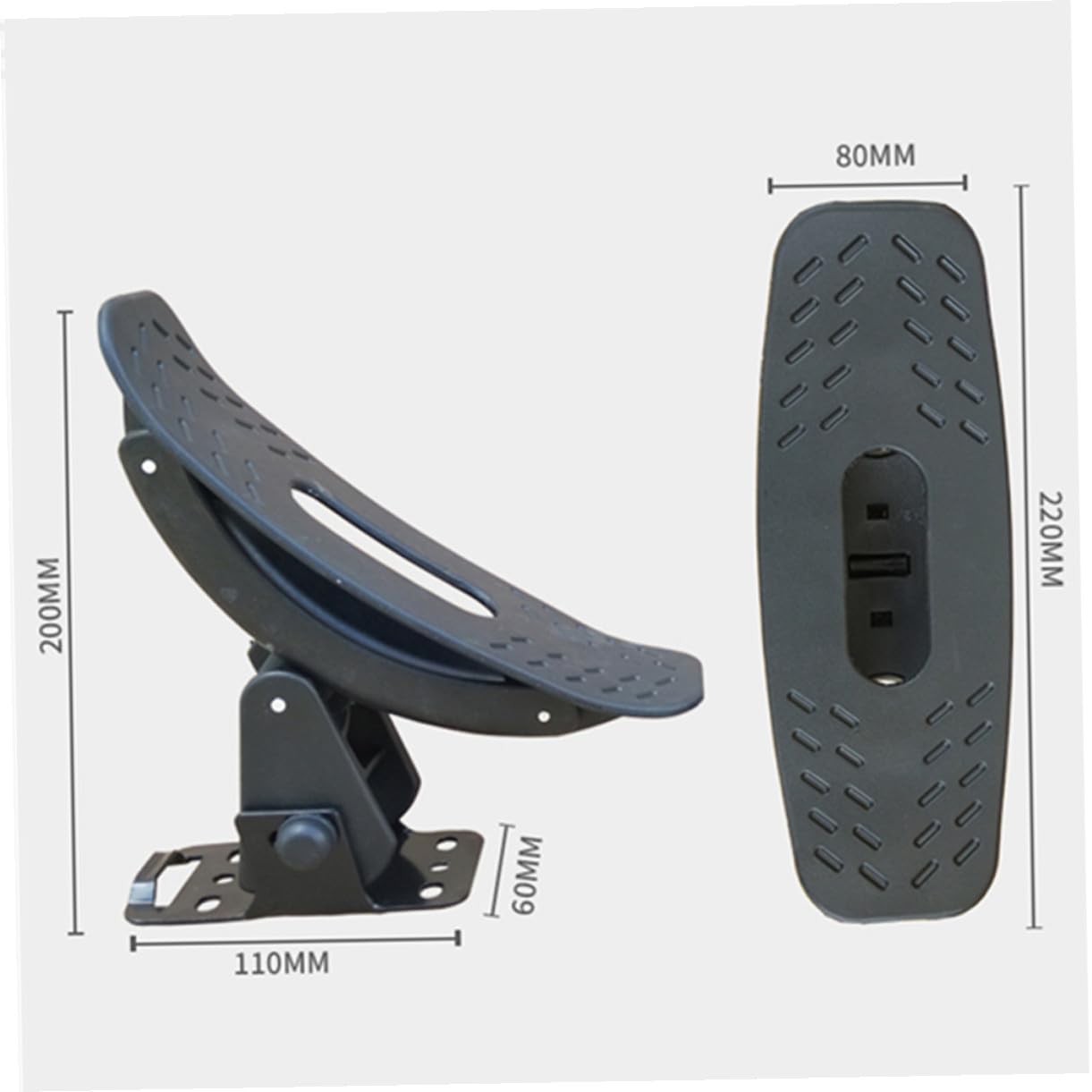 VICASKY Supporto per Barche e Porta Pagaia in Ferro Robusto, Staffa Fissa per Kayak e Gommoni, Accessori per Sport Acquatici, per Trasporto Sicuro su Auto e attività Outdoor