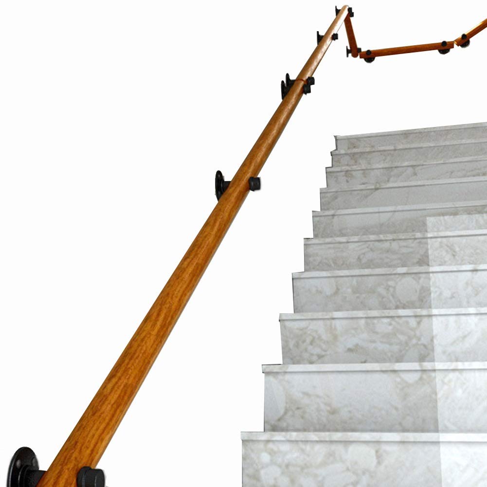 Main courante balustrade murale en bois barre de support pour personnes âgées escalier 2,8 m
