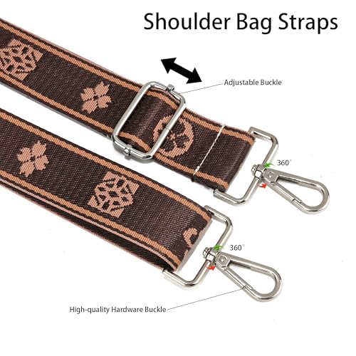 Image of LEMEDE Purse Strap Replacement Crossbody 1.5 inch Wide Shoulder Strap Adjustable Straps Handbag Strap Replacement Belts