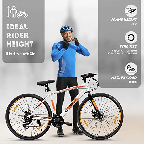 Image of Vector 91 Wanderer Pro 700C 21 Speed Hybrid Bike