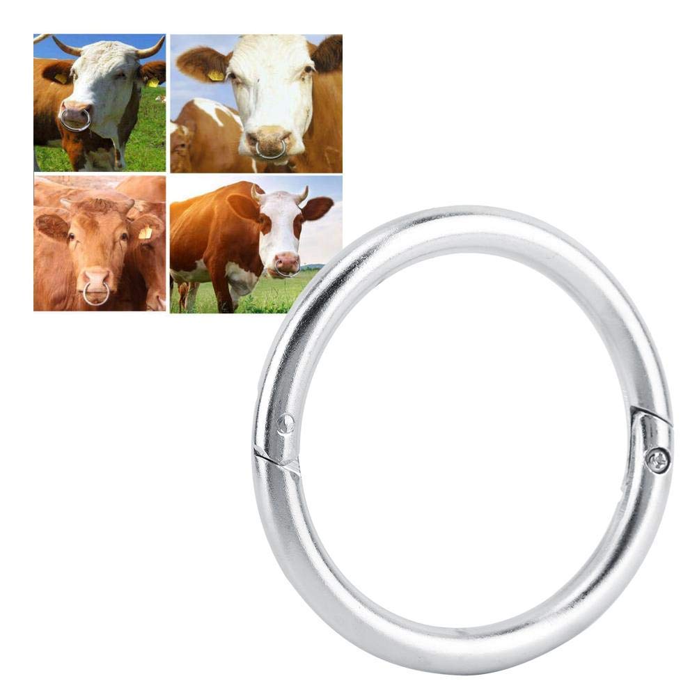 Pinza Per Naso Bovino In Acciaio Inox Con Bloccaggio Automatico – Per Contenere Il Bestiame Senza Perforazione, Maneggevole E Sicura