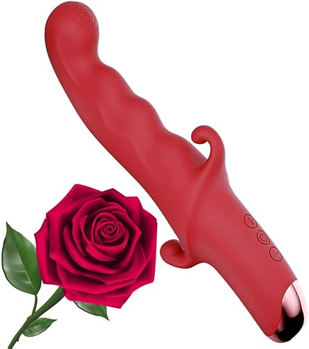 Herramientas para adultos para mujeres, juguetes de orejas de conejo, 10 potentes modos de vibración, silicona realista, impermeable, diseño en