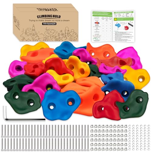 Trymaker Klettergriffe Kinder Outdoor, Kinder Klettersteine für...