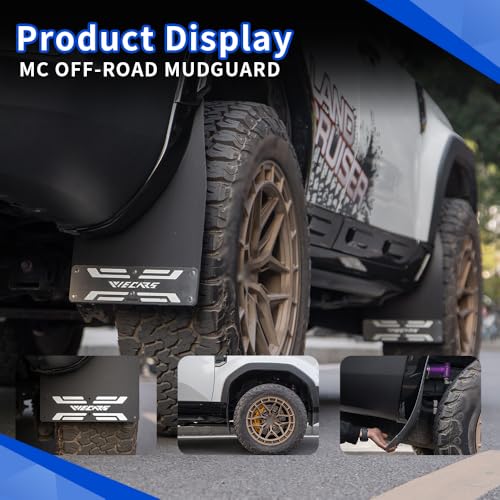 Image of Suitable for 2024 Prado Land Cruiser LC250 /J250 Specific Mudguards, No-Drilling Installation, Flexible and Durable, Protect The Car Paint and Prevent Mud and Sand (Four Wheel Mudguard)