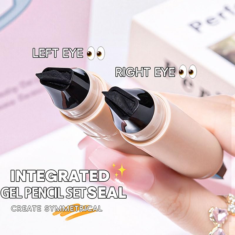 Rugwun Eye Liner Stamps Wing Waterproof Smudge Proof miniatura 4