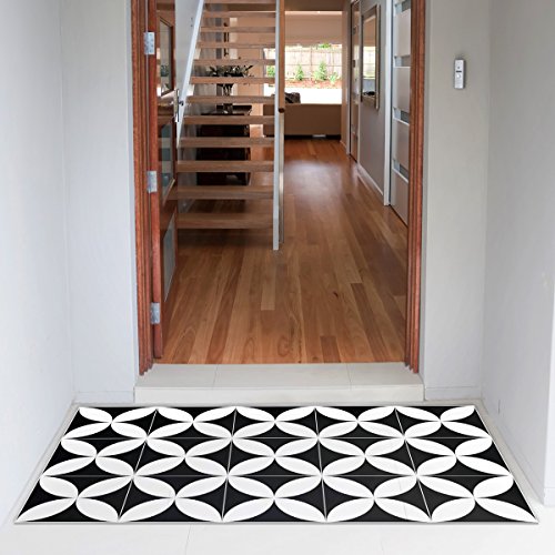 Alfombra De Vinilo Para Suelo Pvc, Antideslizante, Protección El Suelo, Inspiración Azulejos Cemento, Lavable A Mano, Grosor: 2,2 Mm, 60 Cm X 1 Alfombra De Vinilo Para Suelo Pvc, Antideslizante, Protección El Suelo, Inspiración Azulejos Cemento, Lavable A Mano, Grosor: 2,2 Mm, 60 Cm X 1