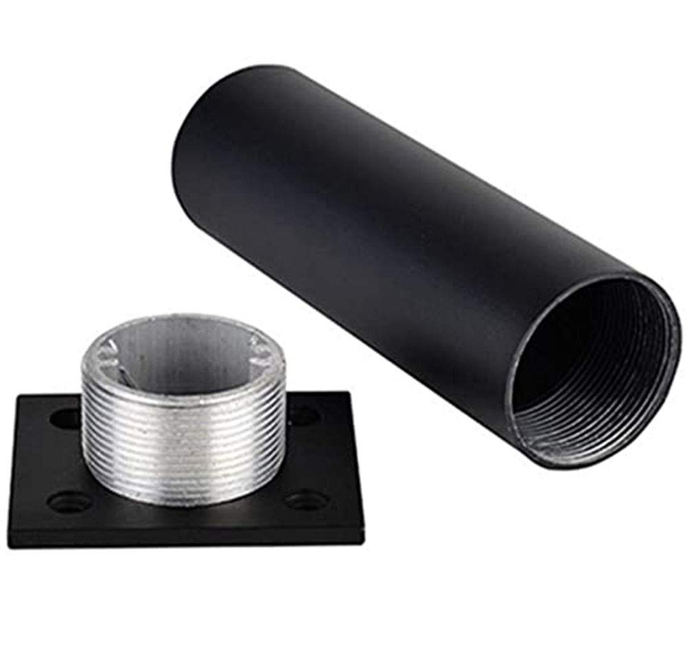 Patas de sofá negras – Patas redondas de aleación de aluminio de 25 cm para cama, baño, mueble de TV, patas de metal para refuerzo y actualización elegante