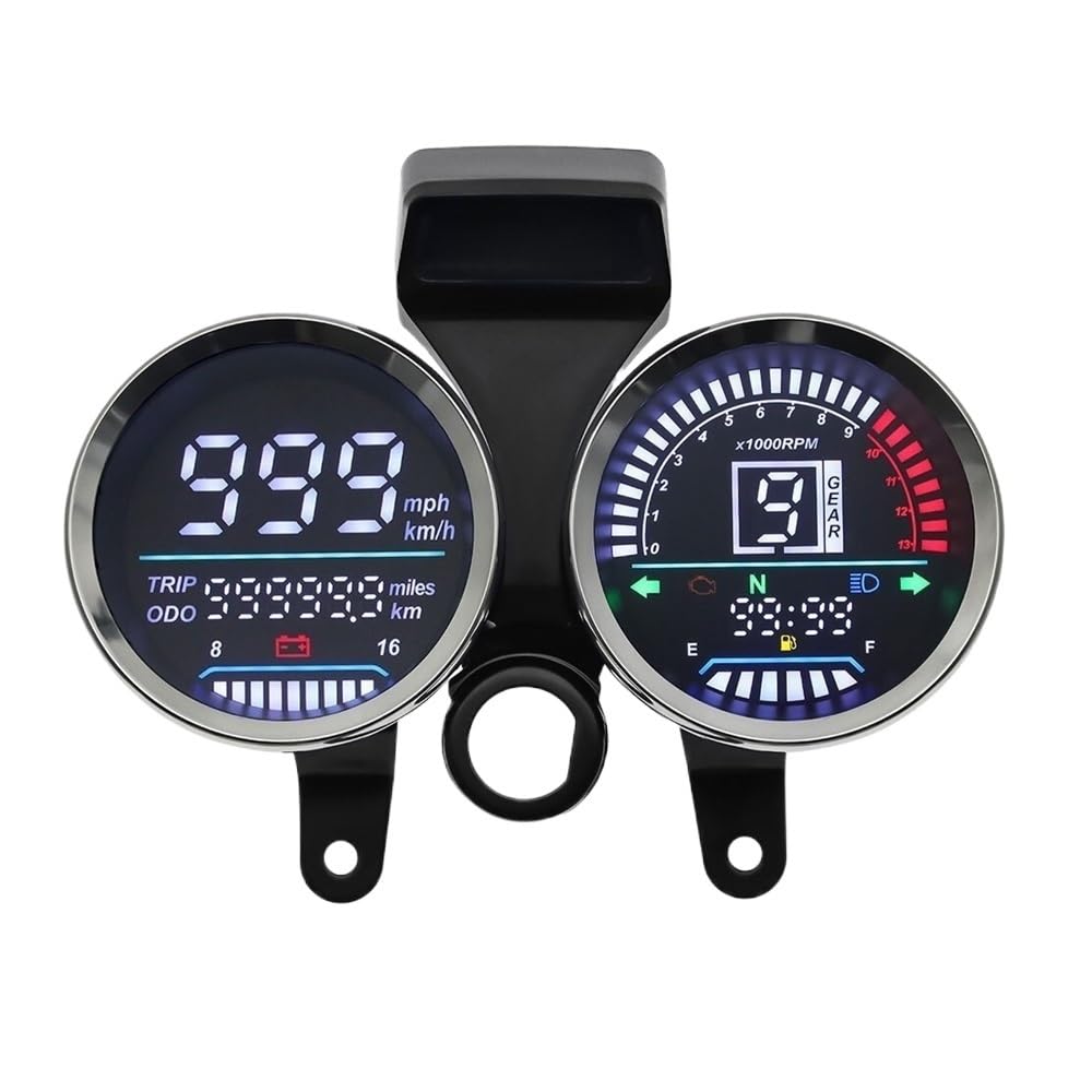 moto Odómetro tacómetro Velocímetro Para Motocicleta, Medidor Digital MPH Km/h, Odómetro, Indicador De Marcha, Instrumento Para Tablero Instrumentos Para GN 125