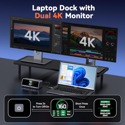 Thunderbolt 4 Docking Station Dual Monitor