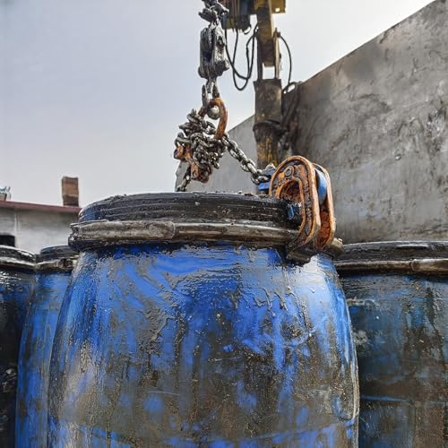Sollevatore per tamburo, capacità 997,9 kg, morsetto a catena per gru, adatto per fusti in plastica e metallo, movimentazione di barili di olio industriale, ganci larghi