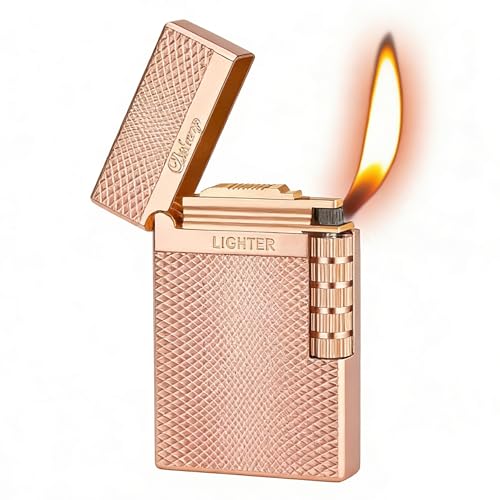 Encendedor de Butano Clásico Metal Dorado miniatura 1