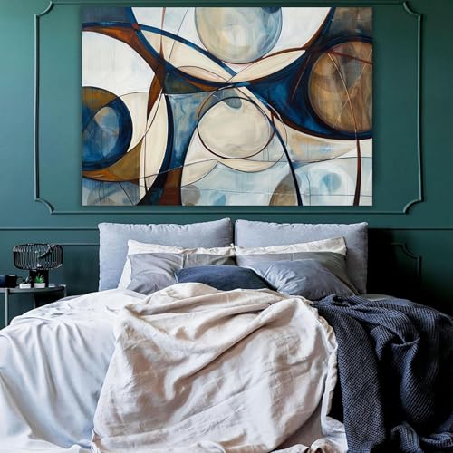 Impression sur toile décoration murale moderne abstraite avec cadre 60x80