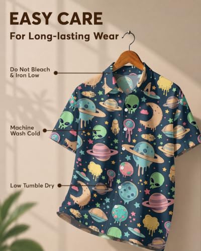 Image of 99TIMORO Funny Movie Mens Hawaiian Shirts Button Down Short Sleeve
