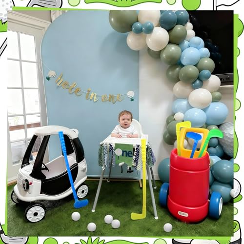 Teyva 24 Pcs Plastic Mini Golf Clubs for Toddlers Kids Birthday, Bright