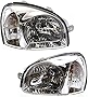 Garage-Pro Headlight Assembly Compatible with 2001-2003 Hyundai Santa Fe Halogen, To 3-3-2003, Set of 2, Driver and Passenger Side