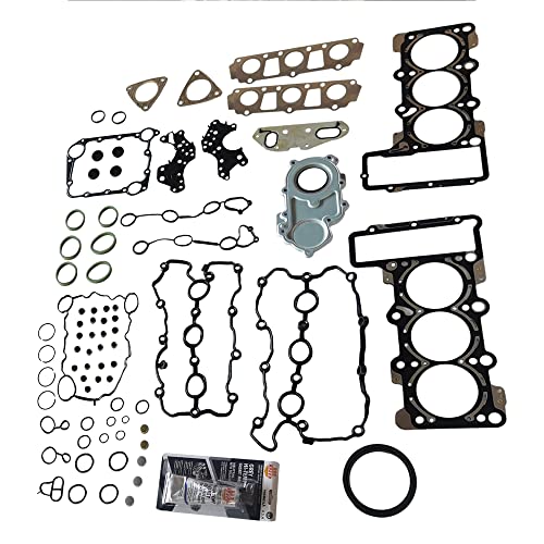 Image of PartsFlow Engine Gasket Kit Seal Set For 2009 2010 2011 2012 2013 2014 2015 2016 2017 Audi A4 A5 A6 S5 Quattro VW Touareg 3.0