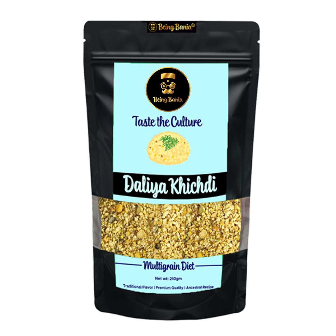 Being Bania Premium Multigrain Daliya With No Wheat | 100% Natural | High Fiber With Rolled Oats Sorghum And 8+ Grains | Healthy Dalia Khichdi | Diet Food, 210 Gram-image-32