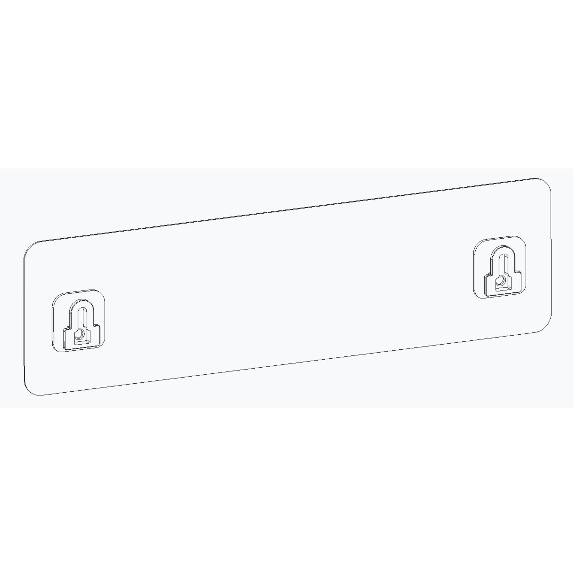 Photo 1 of Nieifi Transparent Adhesive Strip for Shower Caddy, 2 Pack