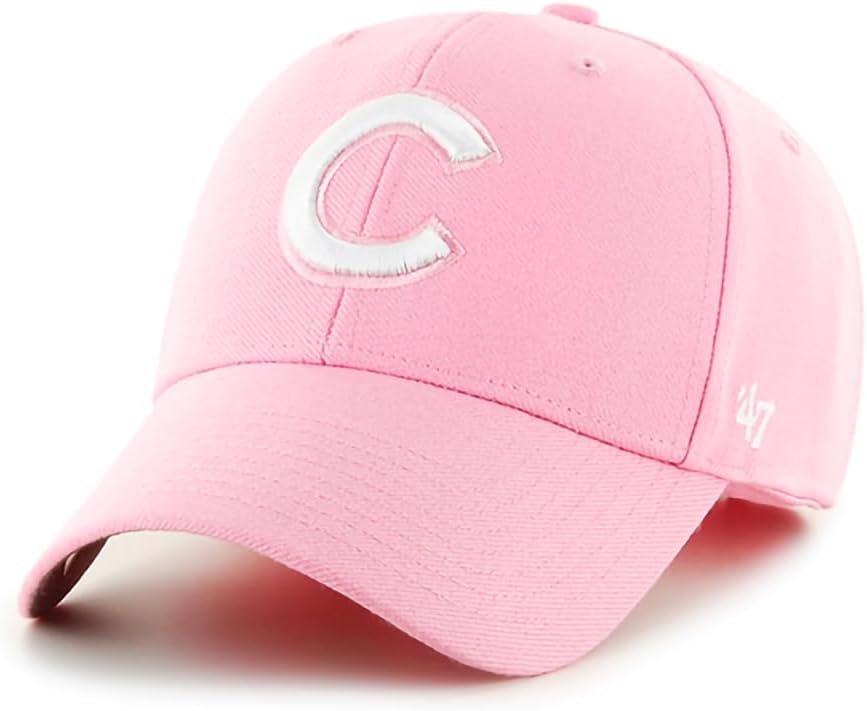 '47 MLB Rose MVP Adjustable Hat, Women's One Size Fits All (US, Alpha, One Size, Chicago Cubs)