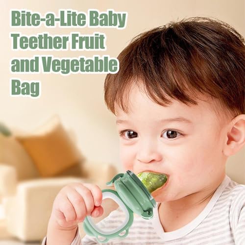 Silikon Meyve Besleyici,Güvenli Gıda Besleme Oyuncakları - Silikon Diş Kaşıyıcı Besleyici | Erkek Kız Çocuklar Doğum Sonrası Anne Uyurken Yemek Yerken Duş Alırken Seyahat Ederken İçin - Görsel 7