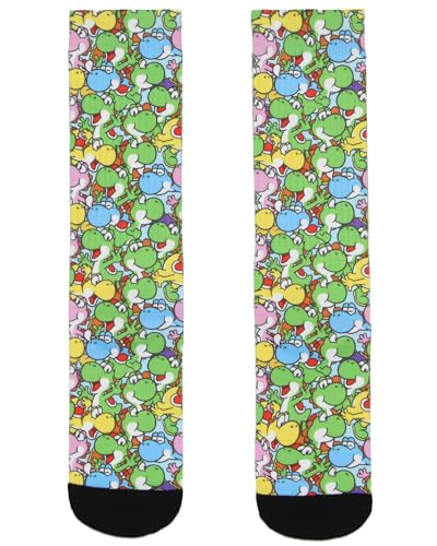 Chaussettes Yoshi Super Mario Bioworld multicolores taille 10-13 pour adulte
