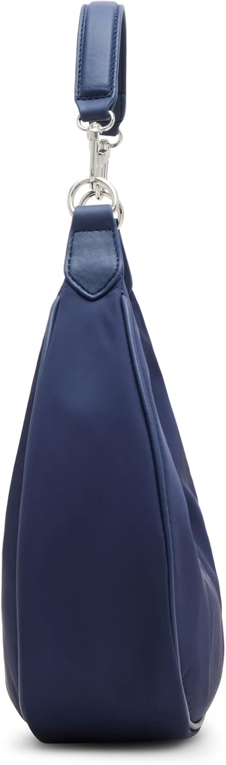 Anne Klein Womens Crescent Shoulder Bag with Detachable Strap, Midnight - Image 6