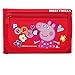 Peppa Pig Character Authentic Licensed Children Trifold Wallet (Red)