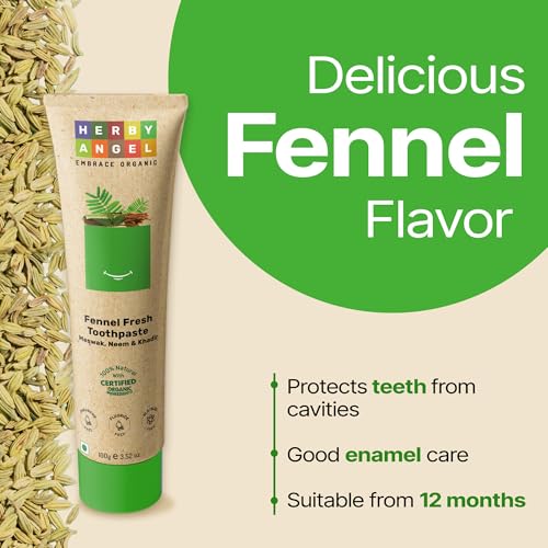 Image of Fennel Fresh Toothpaste for Kids and Baby - 100gm (Pack of 3)